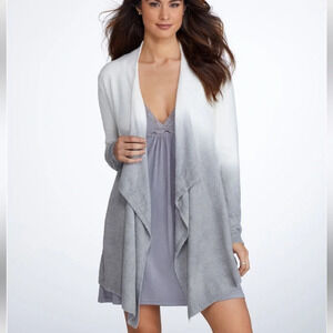 Barefoot Dreams Bamboo Chic Calypso Knit Cardigan Wrap Ombre